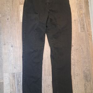 French Dressing Elegant Black High Rise Women's Jeans